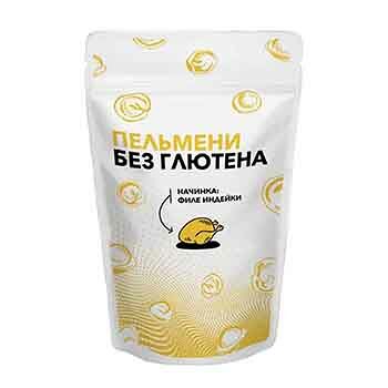 Пельмени фермерское хозяйство без глютена с индейкой