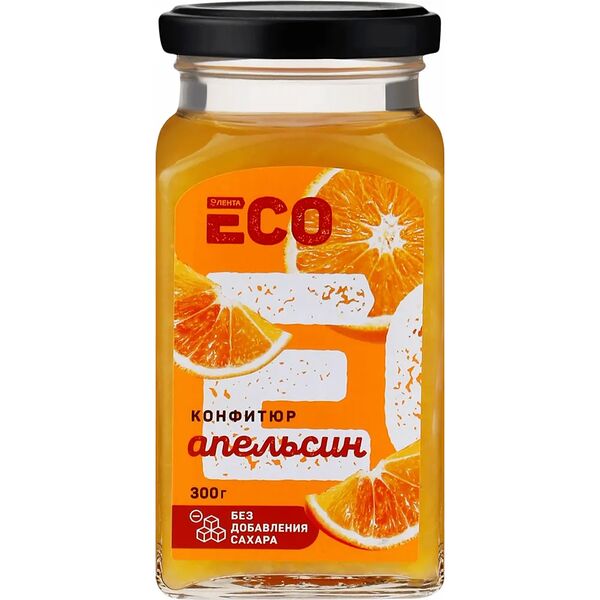 Конфитюр ЛЕНТА ECO Апельсин, без сахара