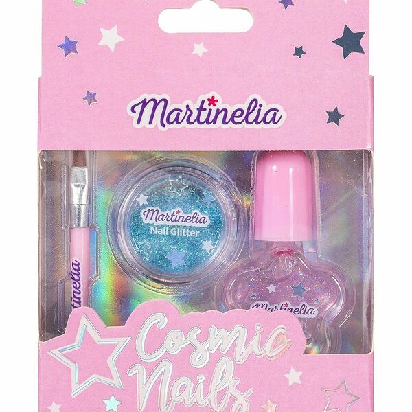 MARTINELIA Набор для ногтей с кисточкой Старшайн дет. (Лак для ногтей 2 мл + Кисть для ногтей + Блестки)