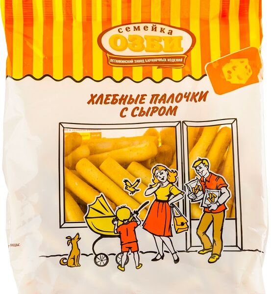 Палочки Семейка Озби Хлебные с сыром 150г