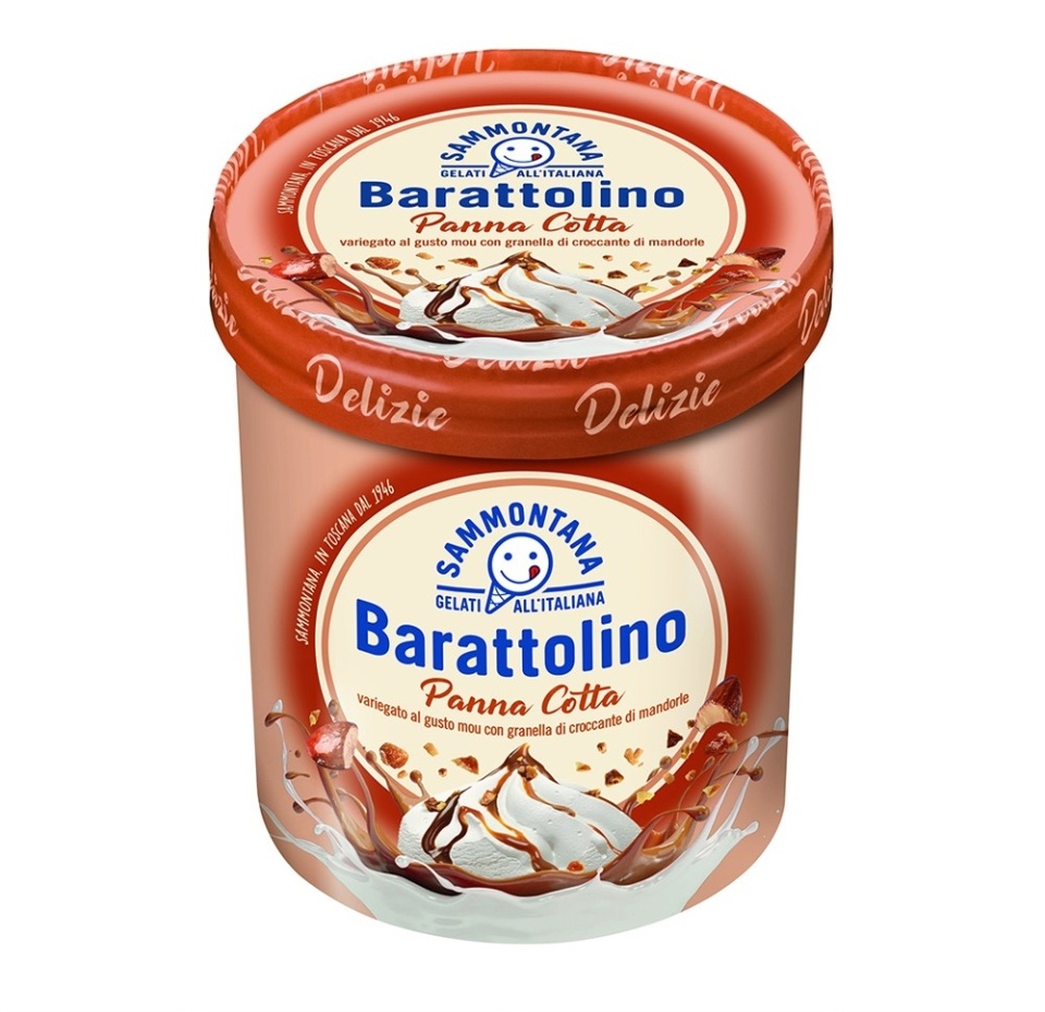 

Десерт замороженный Sammontana Итальянское мороженое Панна котта Бараттолино 500 г