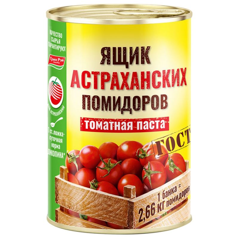 

Паста томатная Ящик астраханских помидоров 140 г