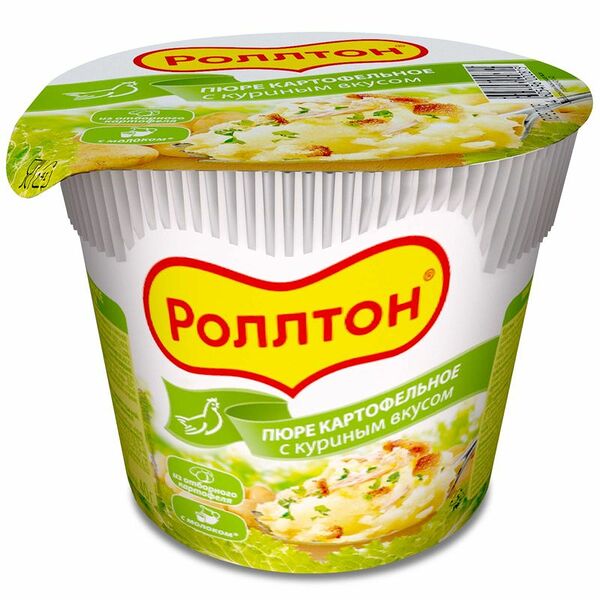 Пюре картофельное Роллтон с куриным вкусом 40 г