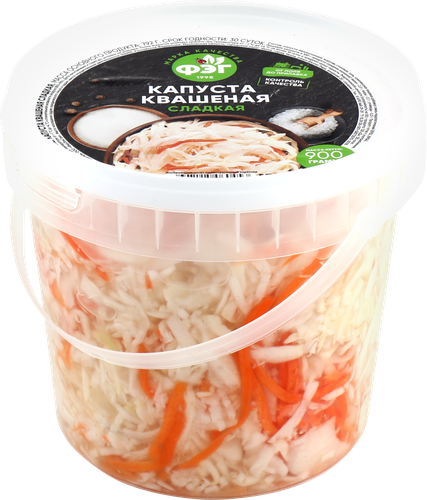 

Капуста квашеная ФЭГ сладкая 900 г