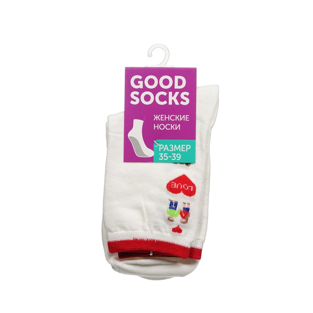 

Носки женские Good Socks с рисунком Мишка/ягодки, р 35-39