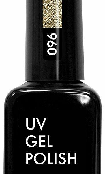 Гель - лак для ногтей золотой глиттер тон 096 ТМ Olystyle (Олистайл)