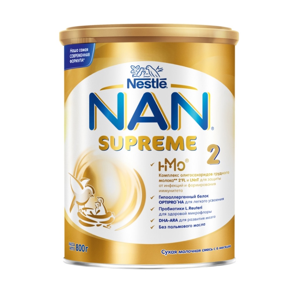

Смесь молочная NAN Supreme 2, с 6 месяцев