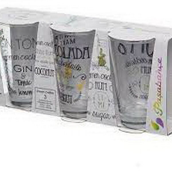 Стакан Саммер Коктейлс 3шт 395мл рис29122/125/127