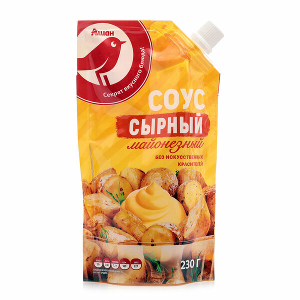 Соус майонезный АШАН Красная птица сырный