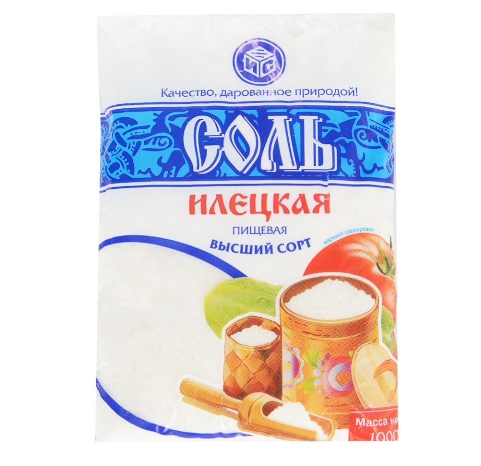 

Соль Илецкая помол №1 нейодированная 1 кг