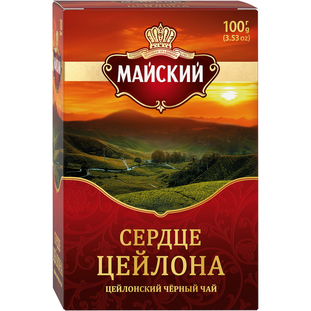 

Чай черный Майский Сердце Цейлона 100 г