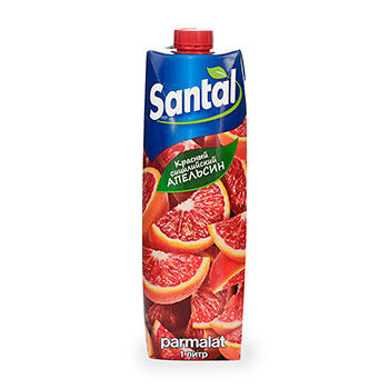 Напиток сокосодержащий Santal Красный сицилийский апельсин 1 л