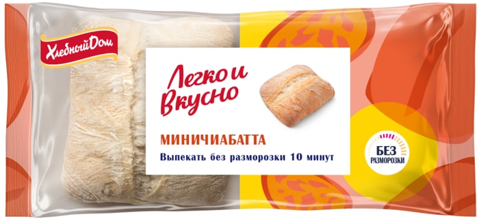 

Миничиабатта Хлебный дом Легко и Вкусно 200 г