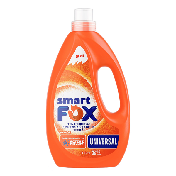 Гель-концентрат для стирки Smart Fox Universal 1л