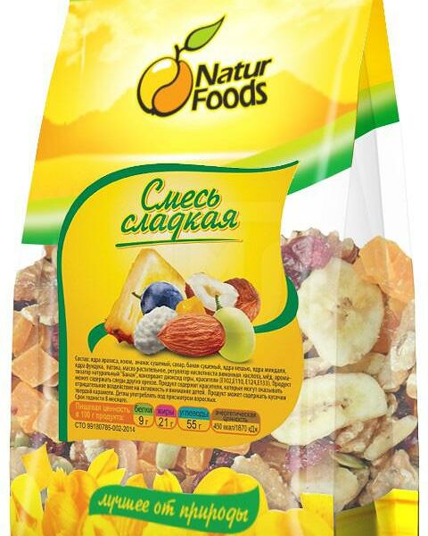 Смесь Naturfoods Орехи/сухофрукты в ассортименте