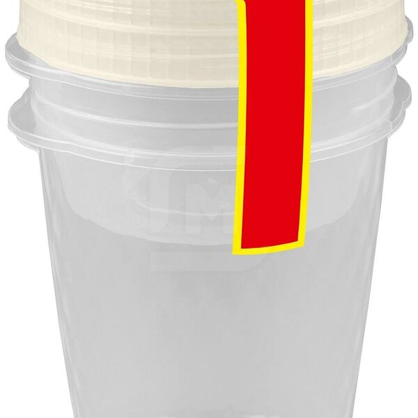 Комплект банок Бытпласт с завинчивающейся крышкой 1.1лx