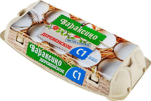 Яйцо куриное Вараксино Деревенское С1 10шт