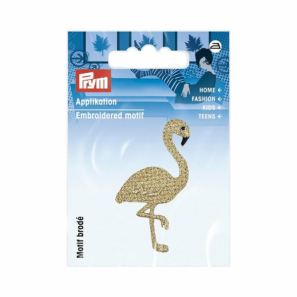 926710 Термоаппликация Фламинго золот. Prym