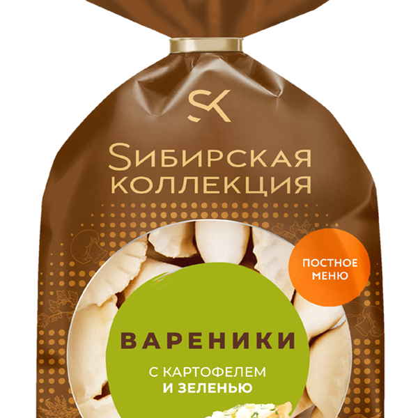 Вареники Сибирская коллекция с картофелем и зеленью 700 г