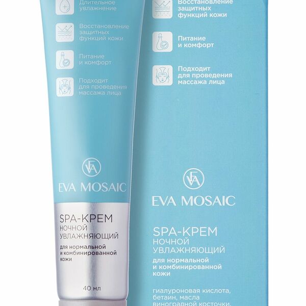 SPA-крем ночной Eva Mosaic увлажняющий для нормальной и комбинированной кожи 40 мл