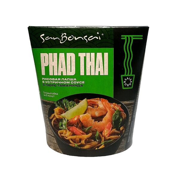 Лапша Сан Бонсай Пад Тай рисовая в устричном соусе 123 г