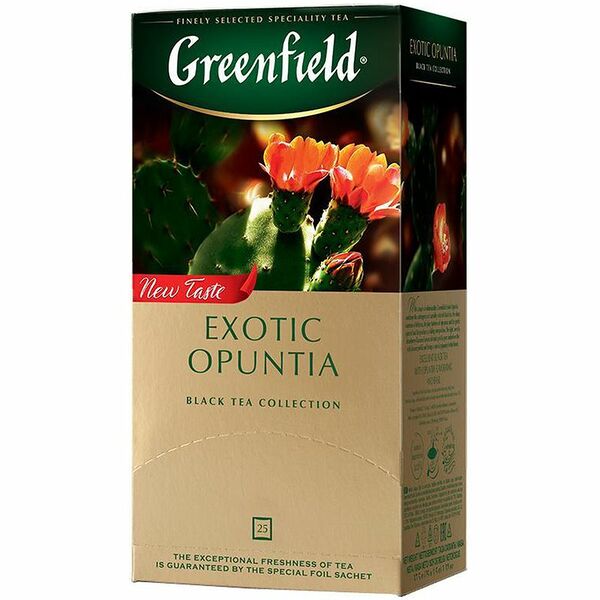 Чай черный Greenfield Exotic Opuntia в пакетиках, 25 шт