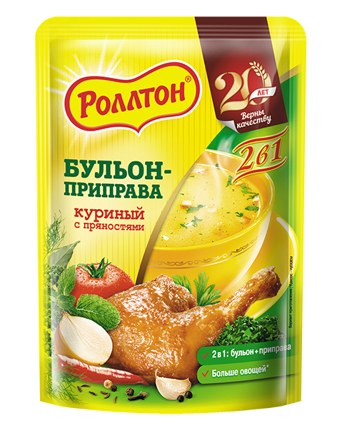 

Приправа Роллтон бульон-приправа куриный с пряностями