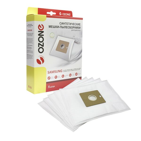 Мешки-пылесборники Ozone 5 шт М-04