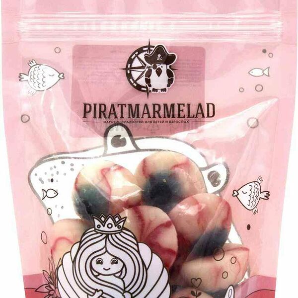 Мармелад жевательный Piratmarmelad Кровавые глаза Сливочный вкус