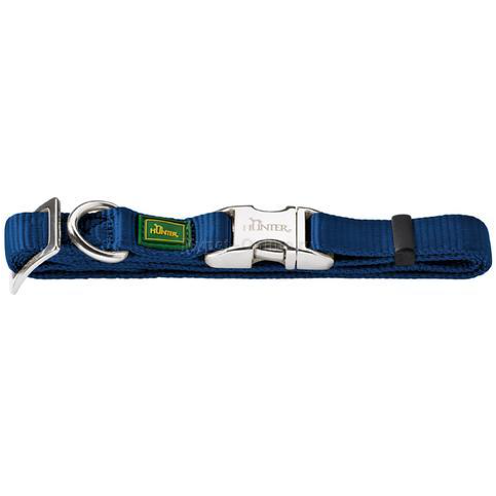 Ошейник нейлоновый Hunter ALU-Strong L 45 - 65 см.,Темно-синий