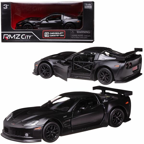 Машинка металлическая Uni-Fortune RMZ City 1:32 Chevrolet Corvette C6.R,инерционная, серый матовый цвет