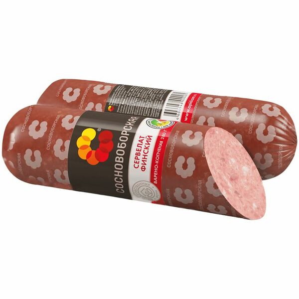 Колбаса Сервелат Финский ТМ Сосновоборская