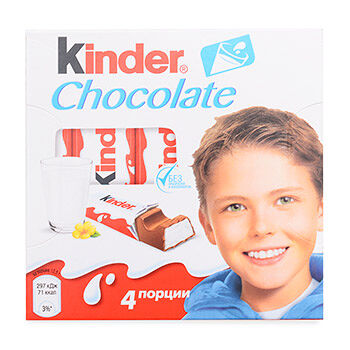 Шоколад Kinder Chocolate с молочной начинкой 4шт 50г