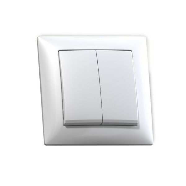 Выключатель Селена С510-379 двухклавишный