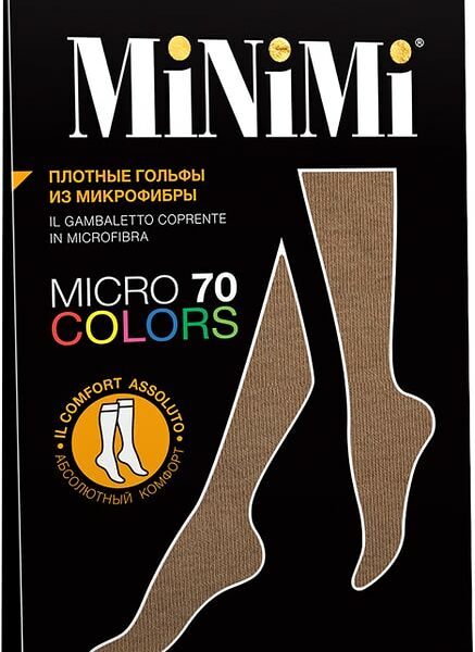 Гольфы MiNiMi Micro-Colors 70 den Caramello Карамель