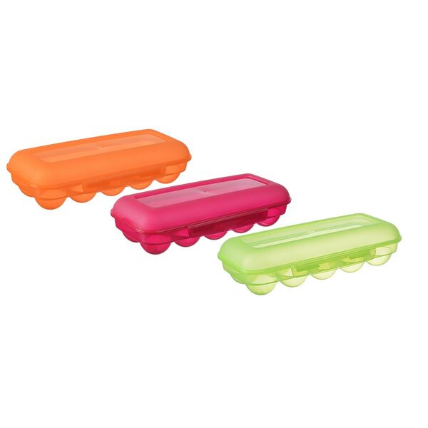 Контейнер для яиц на 10 шт, пластик, в ассортименте