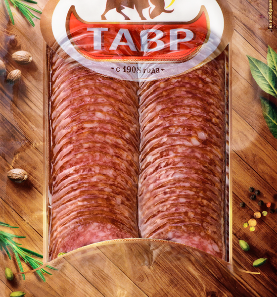 Колбаса сырокопченая ТАВР Австрийская полусухая, нарезка