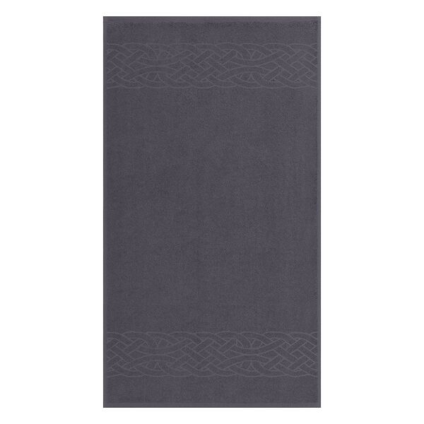 Полотенце махровое ДМ-Текстиль Tales, темно-серый, хлопок, 50х90 см
