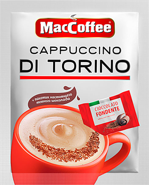 

Кофе 3в1 MacCoffeeCapDi Torino Темный шоколад растворимый 25.5г