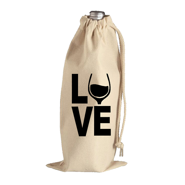 Сумка тканевая Лакарт Дизайн под бутылку АР 160х300 мм