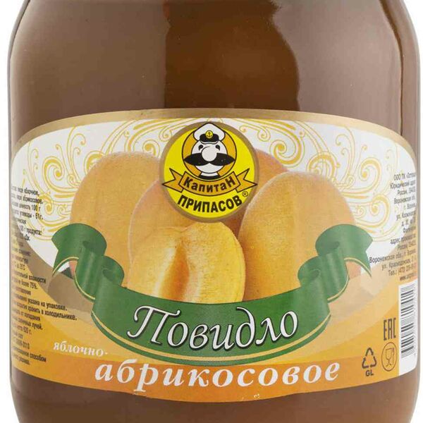 Повидло яблочно-абрикосовое Капитан Припасов