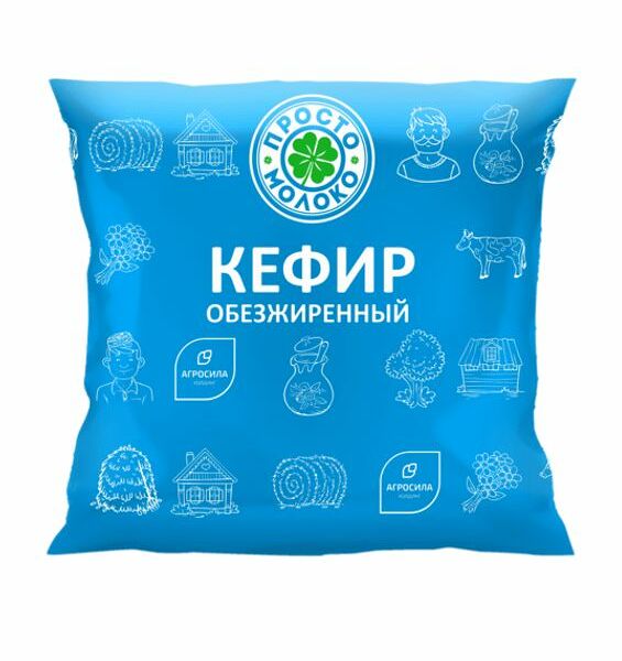 Кефир Просто молоко, обезжиренный 0%