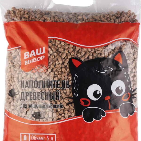 Наполнитель для кошачьих туалетов древесный Ваш выбор