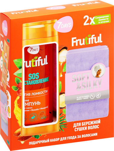 

Набор подарочный 7DAYS Frutiful oh, my hair с полотенцем