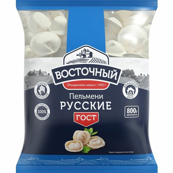 Пельмени Восточный Русские свино-говяжьи