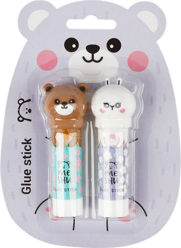 

Клей-карандаш MESHU Animals с топпером, в ассортименте, 8г, 2шт