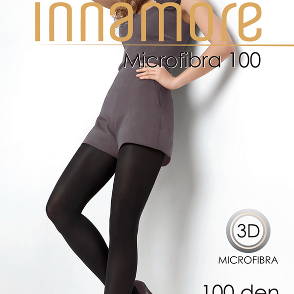 Колготки женские Microfibra (Микрофибра) 100 den, цвет nero, размер 4 ТМ Innamore (Иннаморе)