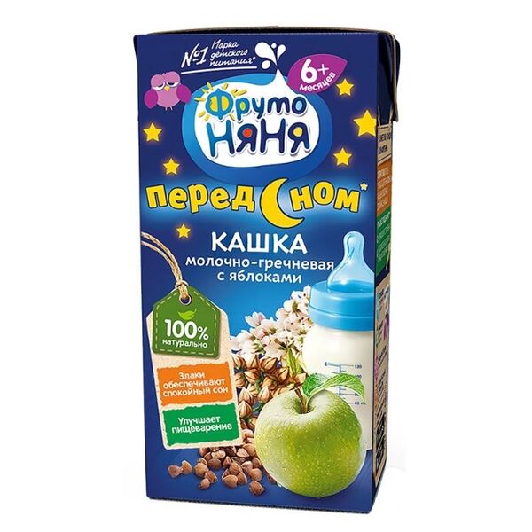 Фруто Няня каша гречневая яблочная 200мл