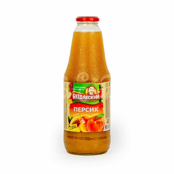 Нектар Буздякский 1л Персик с мякотью ст/б