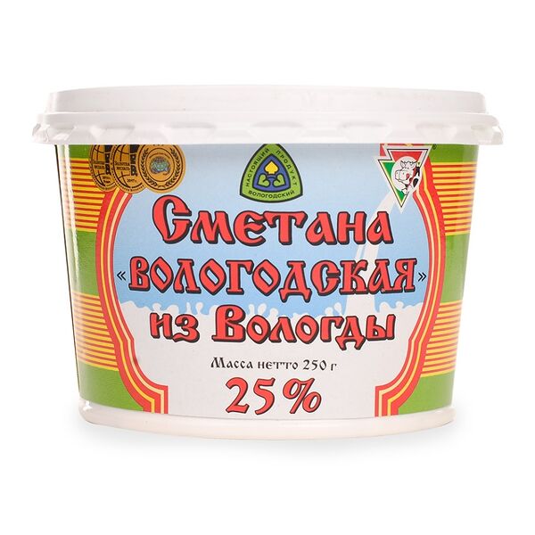 Сметана «Вологодская» 25%, «Из Вологды»